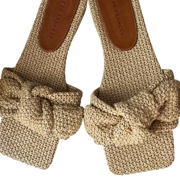 Dear Frances Knot Slide Sandal Slides in Seagrass - Picture 7 of 11
